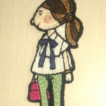 ☆御注文品☆リボンブラウスの女の子