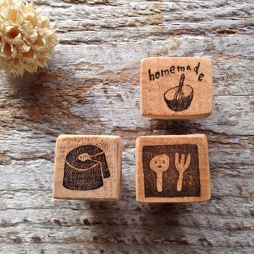 1036 シフォンケーキ＋homemade＋スプーンとフォークの3点セット　