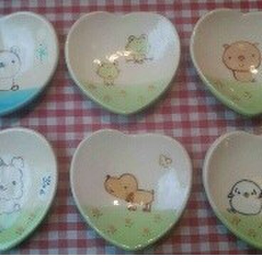 ハートの小皿