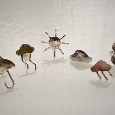 ”お天気マーク”　シルバーピアス