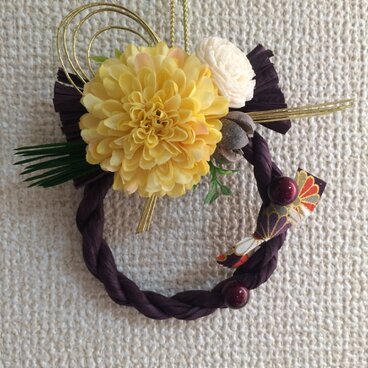 ミニミニしめ縄＊ムラサキ＊