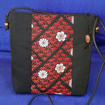 花柄帯ポシェット