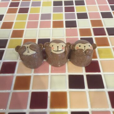 【再出品お問い合わせ分】干支の置物＊猿