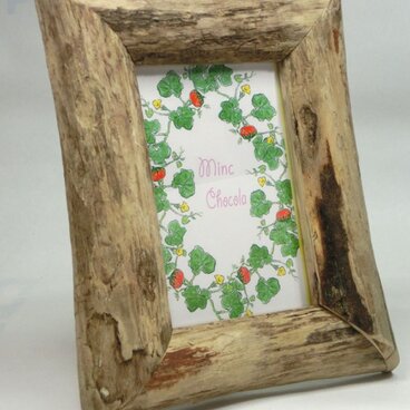 流木の額・フォトフレーム・葉書きサイズになります（７）