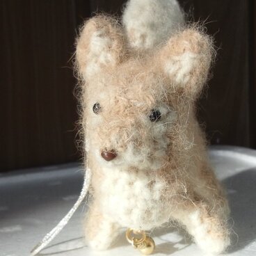 ペットの毛で作るストラップポーチ