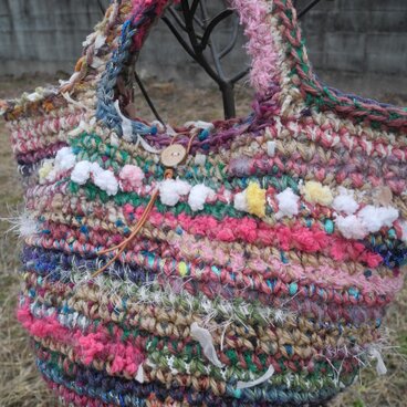 ぽんぽこりんバッグ。