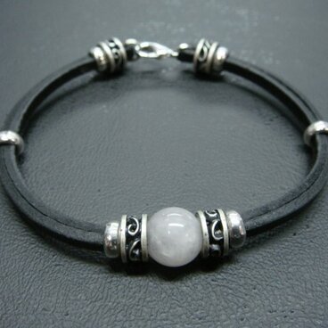 【釧】レザーブレスレット（BFR-1K)