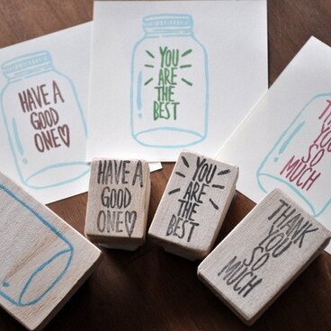 【お得なSET】ジャースタンプ&メッセージ４点SET