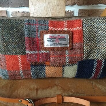 HarrisTweedと倉敷帆布のminiショルダーバッグ