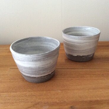 刷毛目フリーカップ(つや消し)