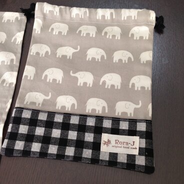 コップ袋 おはし、歯ブラシ入るよ！