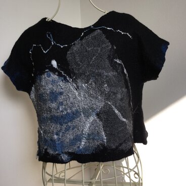 フエルトのショートチュニック