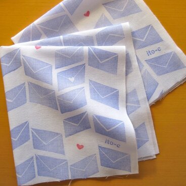 Love Letters・てぬぐい（ハンカチサイズ）