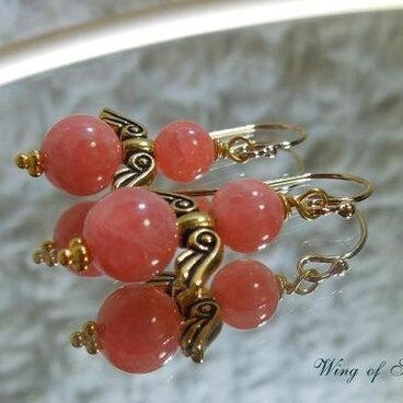 AAAインカローズ★エンジェル・ピアス（K14GF)