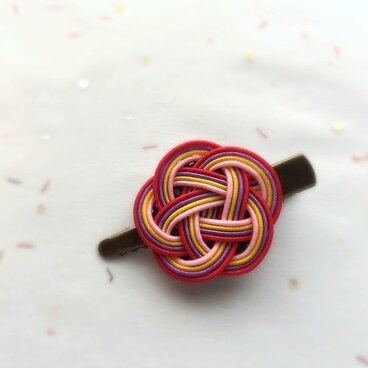 水引ミニミニヘアクリップ*小梅