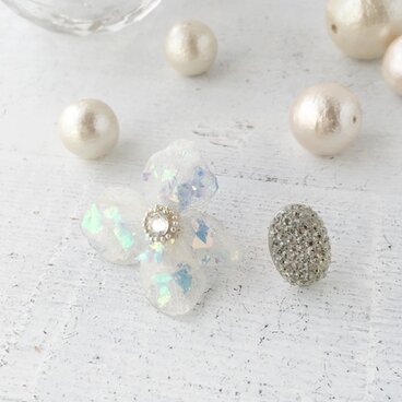 【受注生産】きらきら あじさいピアス