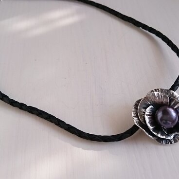 フラワーチョーカー　＜ブラックver.＞