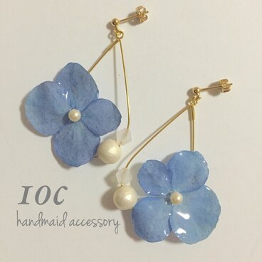 ゆらりしずく♡紫陽花