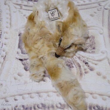 Fox muffler/Size：L#Vanilla latte/Eye：Glasseye