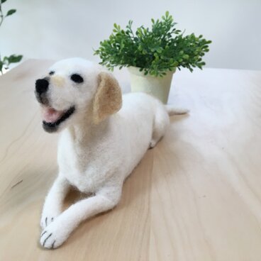 ラブラドールレトリバー　イエロー＊羊毛フェルト