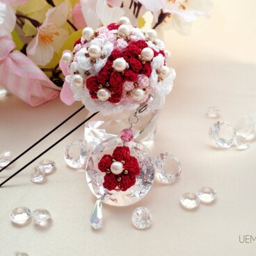 はんなり梅の花簪