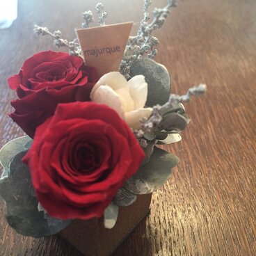 ＊natural Preserved Flowers Arrangement　mini* flowers cake＊MJ050