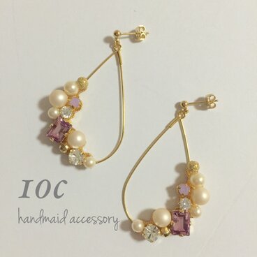 ゆらりきらり華やぐピアス