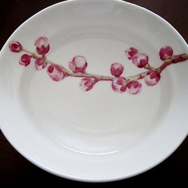 梅(蕾) 小皿