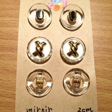 ボタンシート 6個アソート B(送料込み)