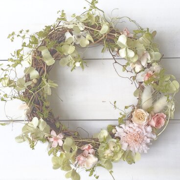 ナチュラルリース  ホワイトピーチ