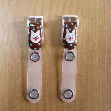 手描きバンドクリップ２個セットF ⭐︎移動ポケットなどに