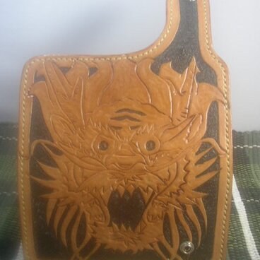 長財布　カービングー龍　ドラゴン