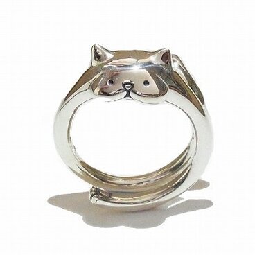ふぐふぐねこ リング（シルバー）【クイール キャラメリゼ×パルナートポック】