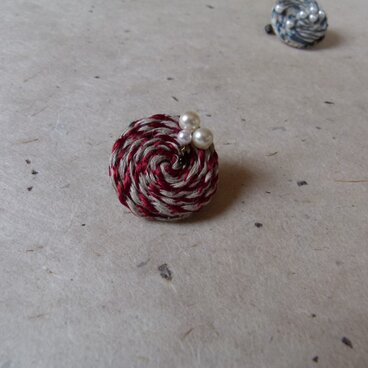 ブローチ*linen-R