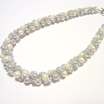 【再販】silver pearl necklace
