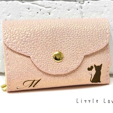 猫のジュエリーポーチ☆イニシャル刻印で自分だけのオリジナルアイテム♪