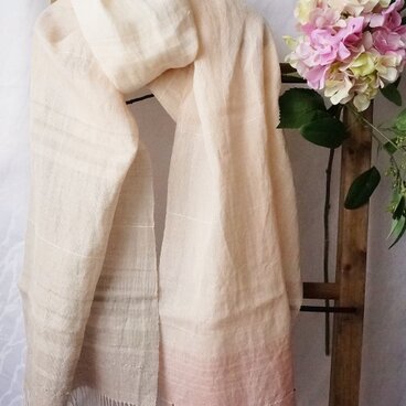 手織ストール＊春霞