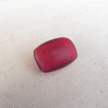 「素」シンプルなガラスの帯留め　赤色