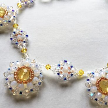 【スワロフスキー・クリスタル】ネックレス『月の光』