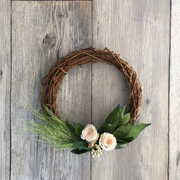 ピーコック(プリザーブドフラワーリース)