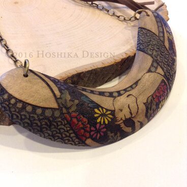 木製ぞうさん ステイトメント・ネックレス