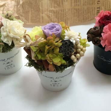 ＊母の日＊プリザーブドアレンジメント(S)クリアケース付き♡