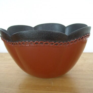 花型ボウル（乾漆）