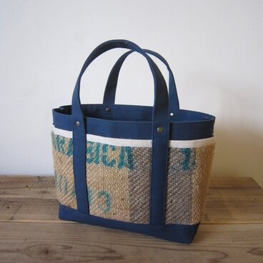 「コーヒーtote」S インクブルー