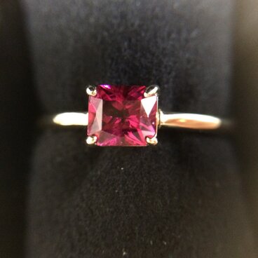 美麗！ルベライト（レッドトルマリン）K18YGリング！