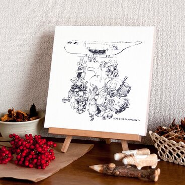 うさぎの修学旅行【複製画】