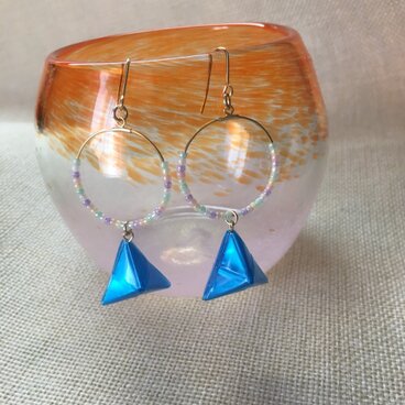 ♡パステルカラーが可愛い♪折り紙ピアス♡