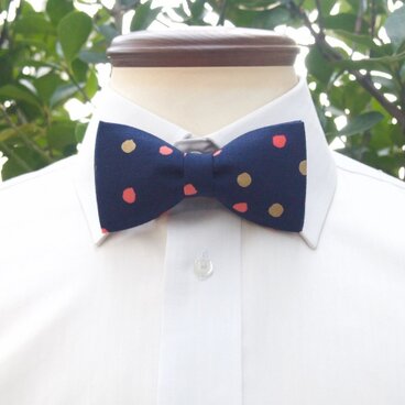 TATAN まるまる蝶ネクタイ（ネイビー）