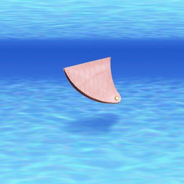 レザーフィンコインケース　Ocean : Glitter of the sea