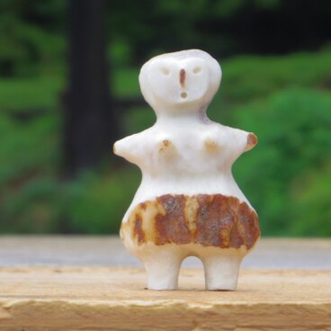 【角偶】D／鹿角から削り出した人形（ひとがた）／お守り